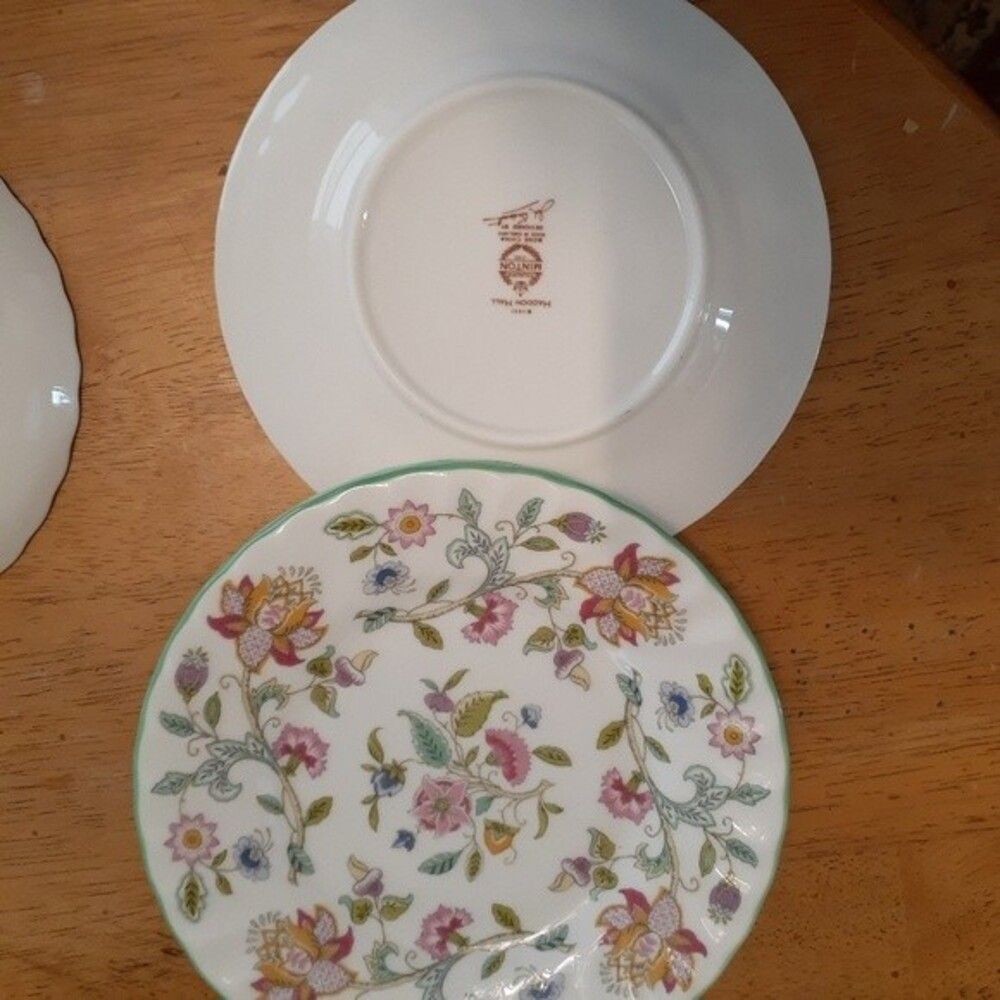 Minton China Haddon Hall bread and butter plate set of four plates